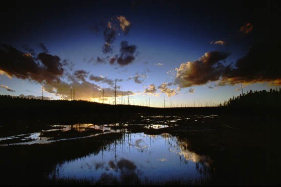Sunset in Yellowstone